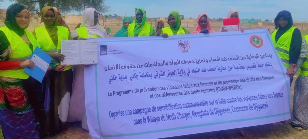 Hodh Chargui/Feireni : Violences faites aux femmes et aux filles – L’ADPDH lance une campagne de sensibilisation ( Photos)